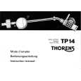 THORENS TP14 Instrukcja Obsługi